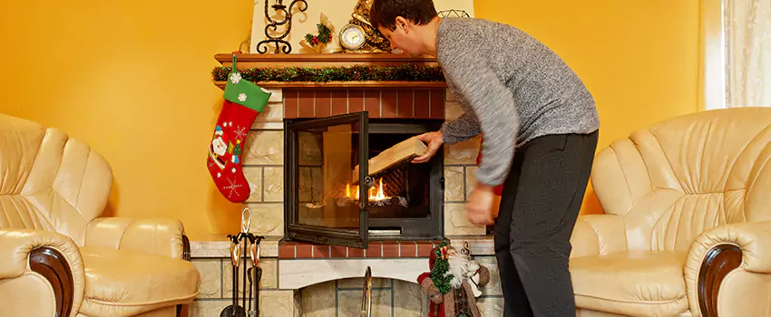 Rusted Metal Fireplace Restoration in Waterloo, Ontario